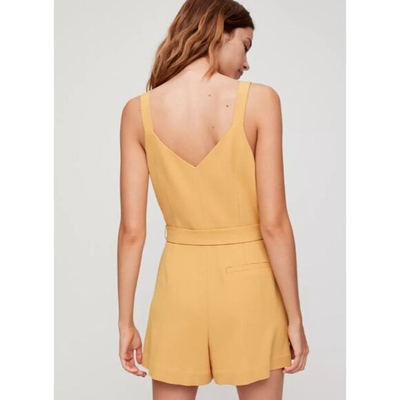 Aritzia Little Moon White Petunia short romper size 10 - Picture 5 of 16